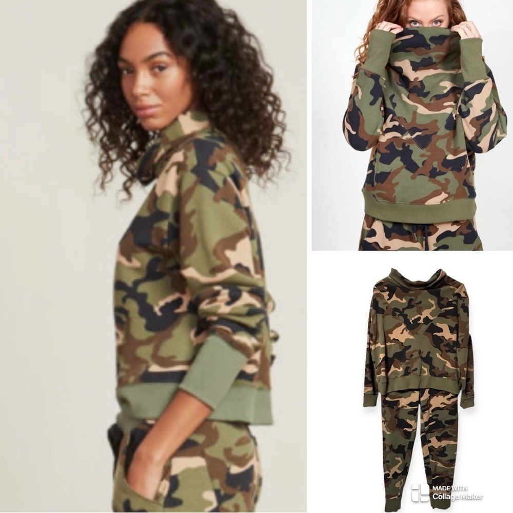 Veronica Beard Set $500 Everly Camo Sweatshirt and Camo sweatpants